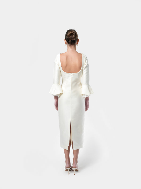 Grâce Ivory Midi Dress