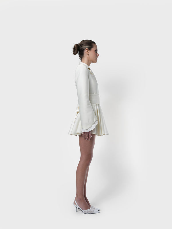 Hosanna Tailored Blazer Dress in Ivory Light