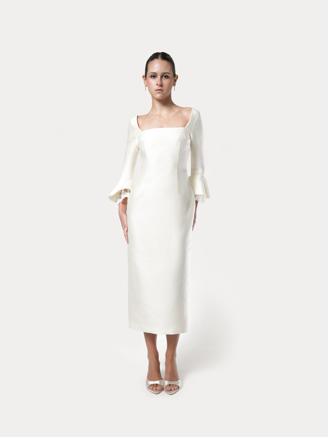 Grâce Ivory Midi Dress