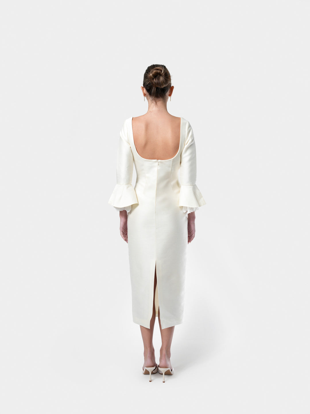 Grâce Ivory Midi Dress