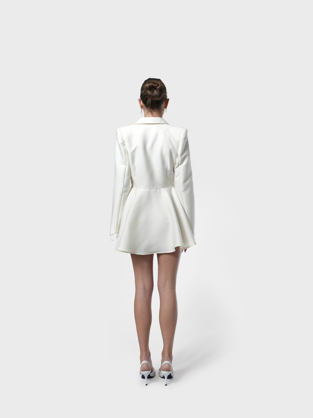 Hosanna Tailored Blazer Dress in Ivory Light