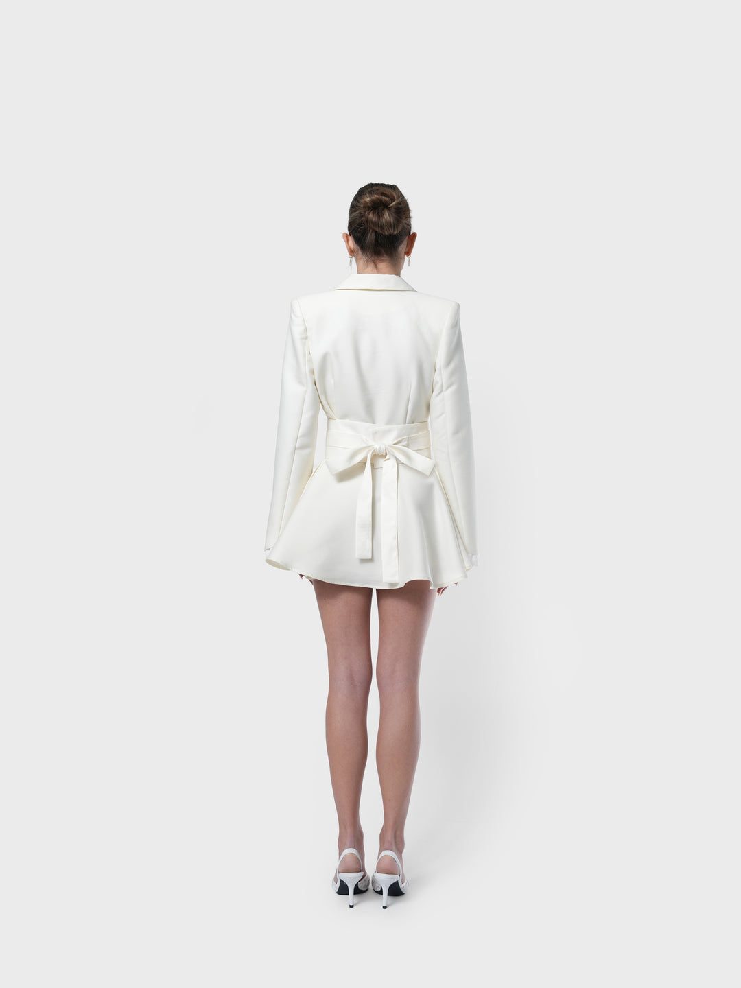 Hosanna Tailored Blazer Dress in Ivory Light